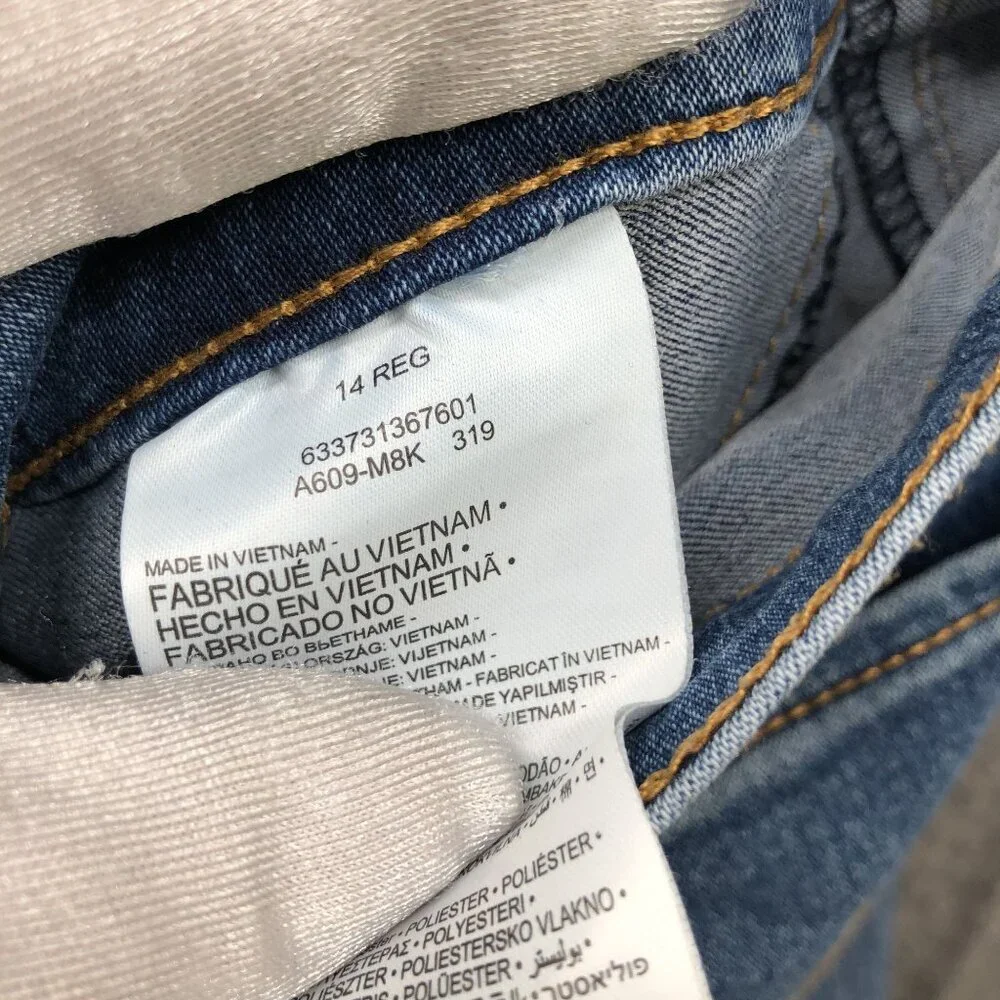 Levi's‎ Girls Size 14 Legging Jeans Pull On Jegging Blue Medium Wash Skinny